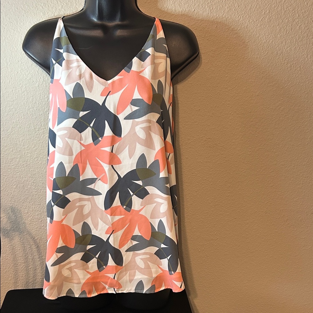 LOFT Multicolor Leaf Print Camisole